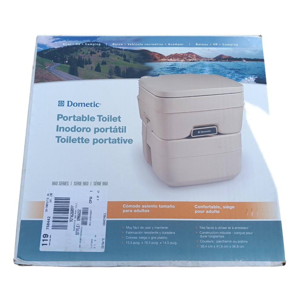 Sealand 301096602 Portable Toilet #966‎ / 5 Gallon / Tan / New Open Box